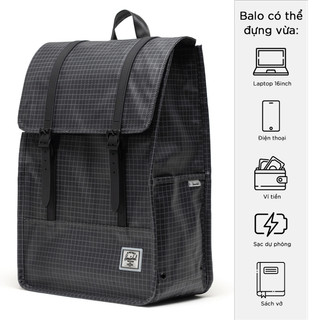 Balo Herschel Survey II Weather Resistant Standard - Laptop Nam Nữ 15-16 Inch, Vải EcoSystem Tái Chế, Bền Màu Kháng Nước