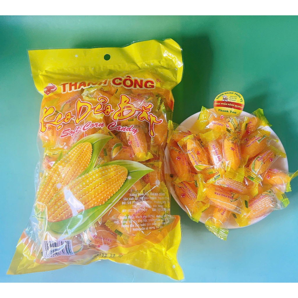 Kẹo Bắp dẻo, kẹo bắp hiệu Thành Công gói  1Kg