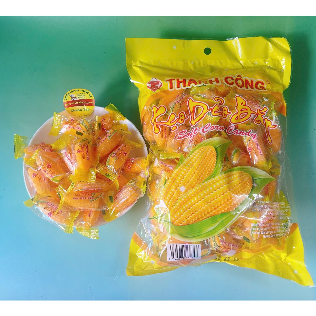 Kẹo Bắp dẻo, kẹo bắp hiệu Thành Công gói  1Kg