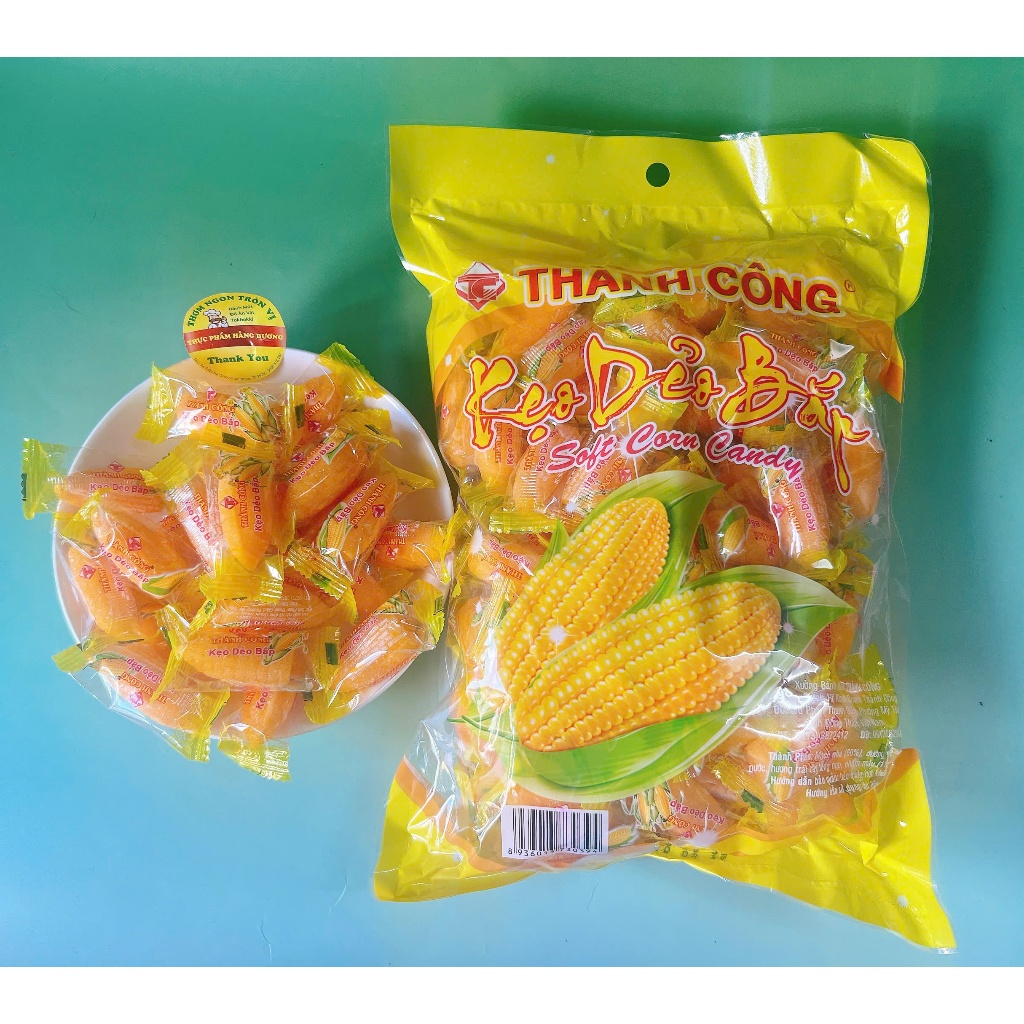 Kẹo Bắp dẻo, kẹo bắp hiệu Thành Công gói  1Kg