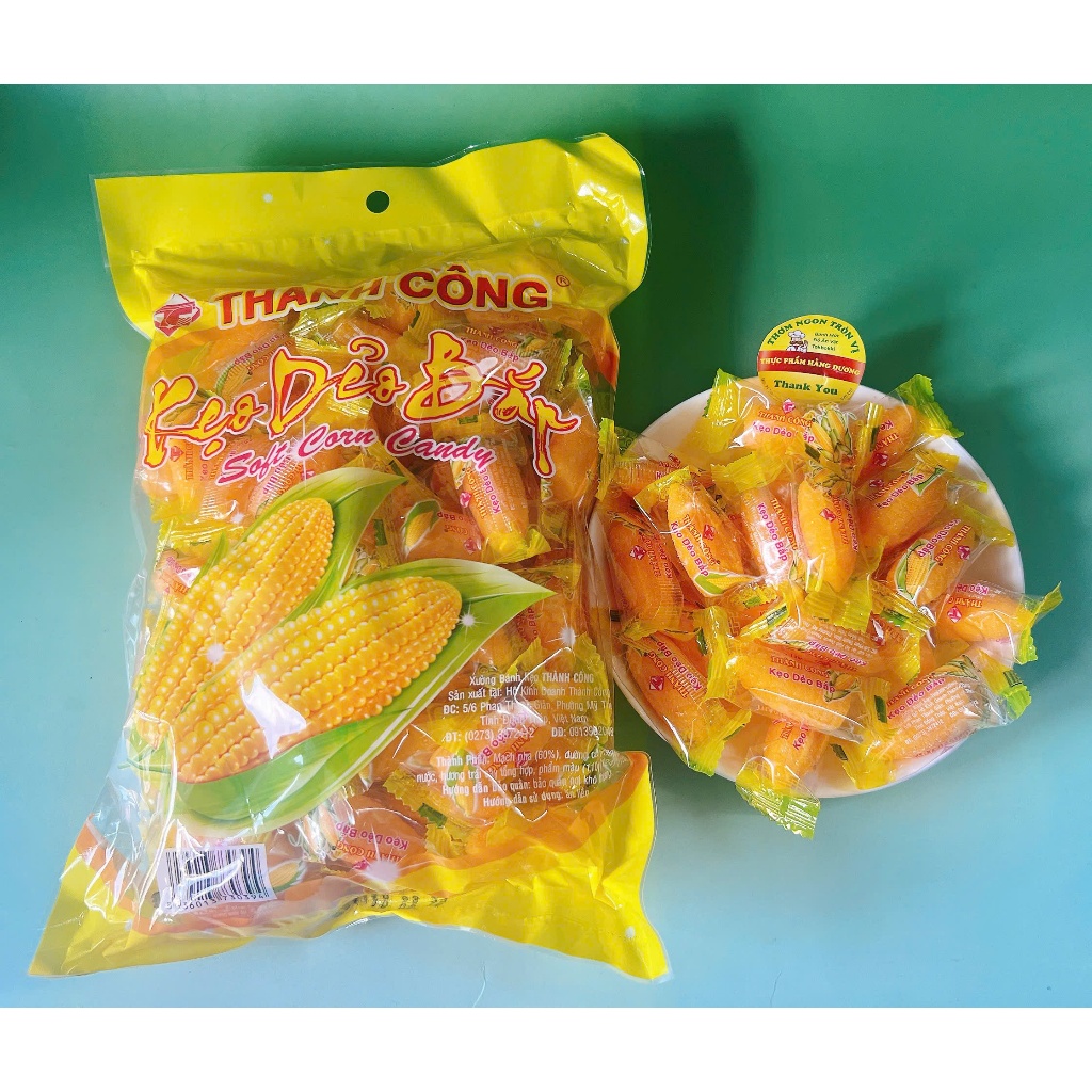 Kẹo Bắp dẻo, kẹo bắp hiệu Thành Công gói  1Kg