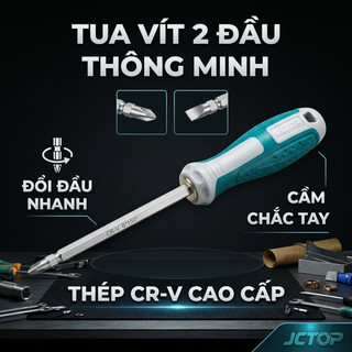 Tua Vít 2 Đầu JcTop 100mm/150mm/200mm – Thép CR-V Siêu Bền