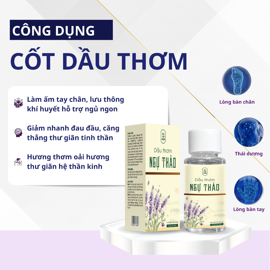 Dầu Gió Oải Hương Đuổi Muỗi, Ngủ Ngon, Thơm Dịu Không Hắc, Giảm Đau Đầu, Thư Giãn 20 ML