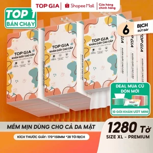 Khăn giấy rút treo tường đa sắc thùng 6 bịch tặng 1 bịch khăn ướt mini 10 gói