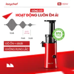 Máy Ép Chậm Làm Kem 3s Lazychef Version 2 130W, Máy Ép Rau Củ Quả Kiệt Bã, Tháo Lắp 3s, Bảo Hành Chính Hãng — ảnh 7
