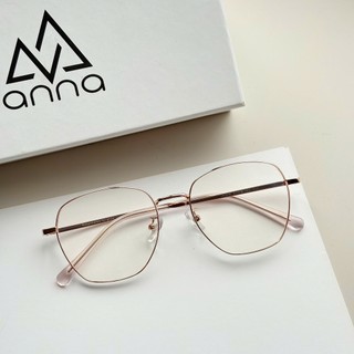 Gọng kính mắt thời trang ANNA nam nữ dáng tròn chất liệu IP titan cao cấp LH-1016