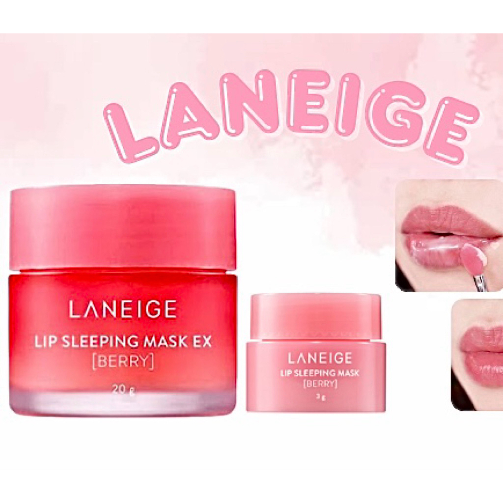 [Set 1+1] Mặt Nạ Ngủ Làm Mềm, Giảm Thâm Môi - Laneige Lip Sleeping Mask EX 20G [Tặng kèm hộp nhỏ xinh] - Hàn Quốc