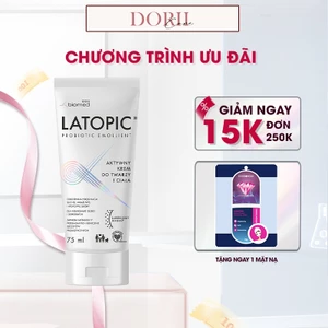 Latopic Kem dưỡng ẩm làm dịu cho da dị ứng, kích ứng Latopic Face And Body Cream 75ml tặng mặt nạ