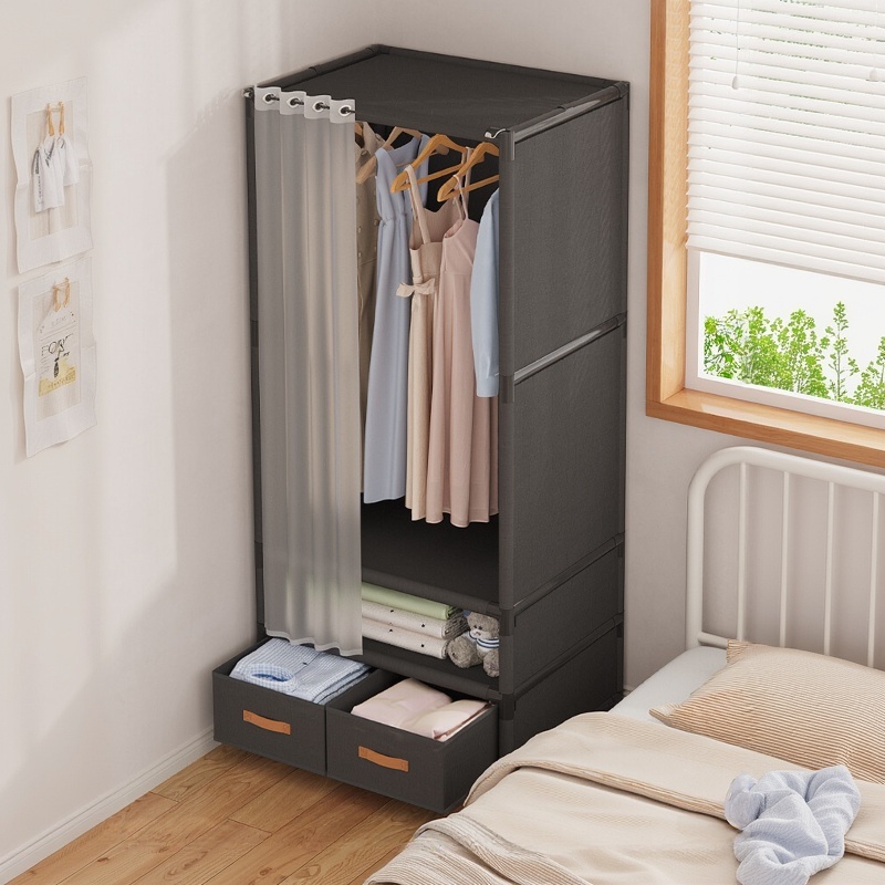 𝐎𝐥𝐢𝐟𝐞 Tủ Quần Áo Tủ Vải Tủ Đựng Quần Aó Đa Năng Khung Thép Chịu Lực Tốt Chống Bụi Thiết Kế Hiện Đại