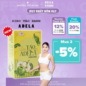Trà Táo Xanh Giảm Cân Kelly DETOX Trà Thảo Mộc Giảm Cân Adela Phiên bản mới 2025 Hộp 12 gói