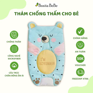 Thảm Lót Chống Thấm Cho Bé BonitaBeBe Mền Mại,Thoáng Khí - Nhập Khẩu Chính Hãng HQ