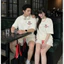 Set Bộ Thun Hè The Bad God New York Thêu Logo Form Boxy Cotton Unisex Nam Nữ