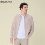GIORDANO Áo Sơ Mi Nam Dài Tay Men Linen Cotton Long-Sleeve Shirt 01046211 — ảnh 4