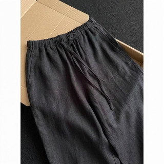 𝗡𝗼𝗿𝗮 - |LY LINEN| - Quần Linen nữa chun dáng xuông