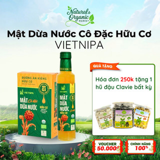 Mật Dừa Nước Cô Đặc Hữu Cơ VIETNIPA Đa Kích Thước Ngọt Tự Nhiên Tốt Cho Sức Khỏe - Natural Market