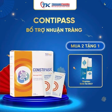 Bột Uống Giảm Táo Bón Constipass Nhập Khẩu Châu Âu | Hỗ Trợ Tiêu Hóa Cho Trẻ Em, Người Lớn, Mẹ Bầu (Hộp 20 Gói)