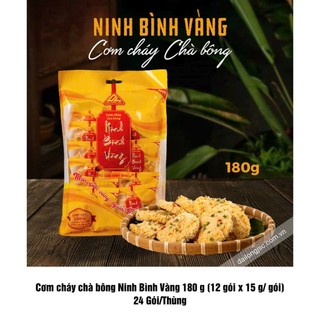 Cơm cháy Ninh Bình Vàng 180g làm từ gạo ST25 một đặc sản của Đại Long Foods
