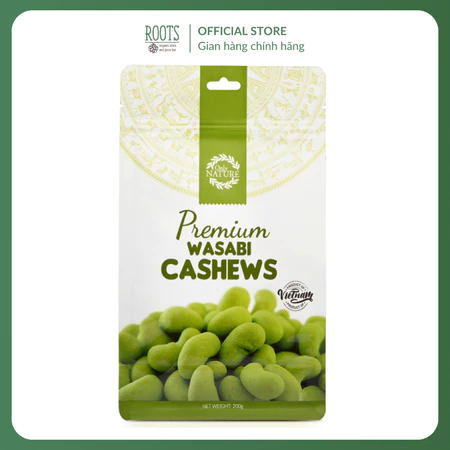 Hạt Điều Wasabi, Premium Wasabi Cashews (200g)