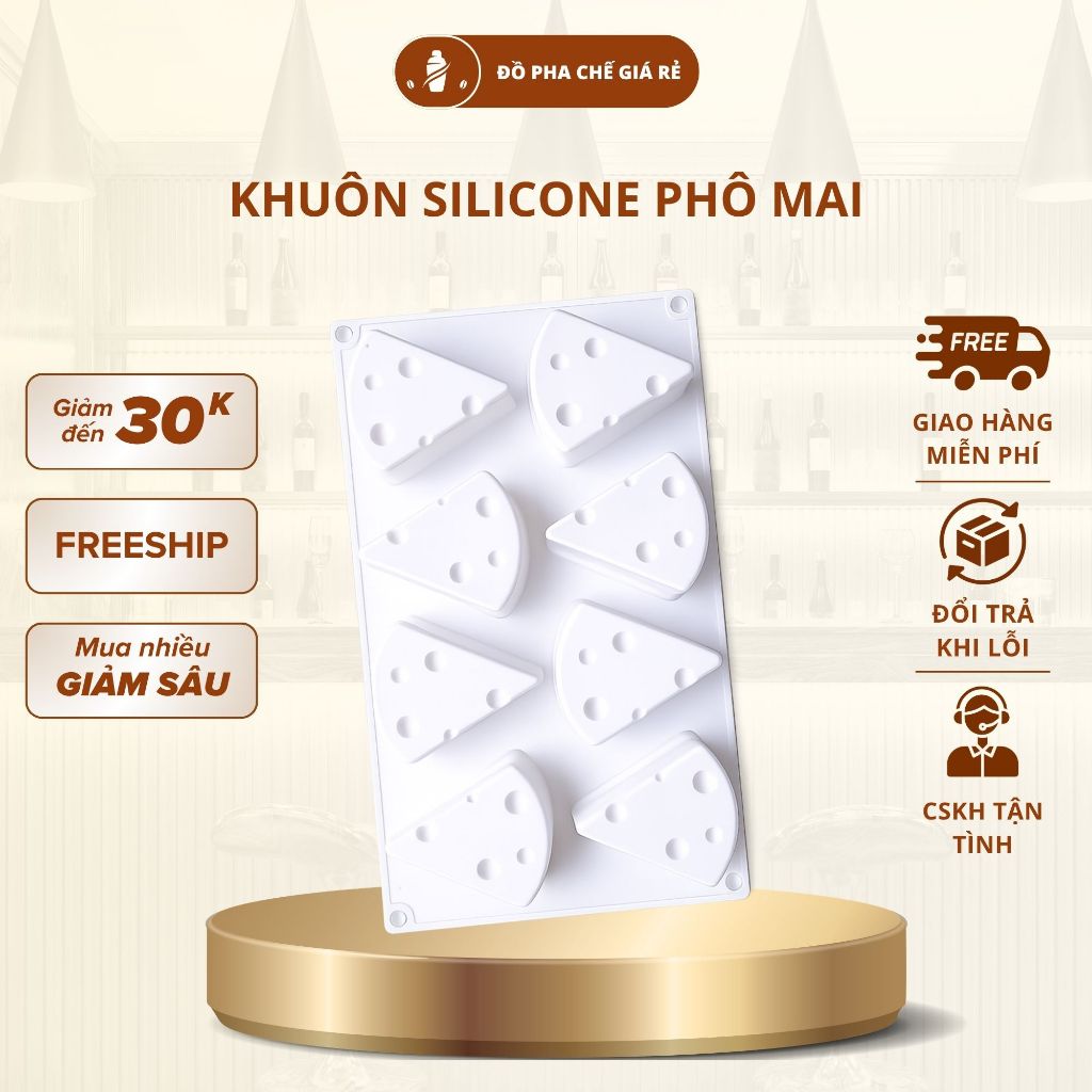 Khuôn Silicon Phô Mai, Khuôn Tạo Hình Phô Mai Tom & Jerry Làm Thạch, Pudding, Rau Câu