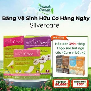 Băng Vệ Sinh Hữu Cơ Hàng Ngày Siêu Mỏng Silvercare 24 Miếng – Khô Thoáng Tự Nhiên, Chăm Sóc Dịu Nhẹ Mỗi Ngày - Natural M