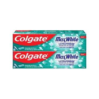 Bộ 2 Kem đánh răng Colgate MaxWhite tinh thể the mát, làm trắng răng trong 2 tuần