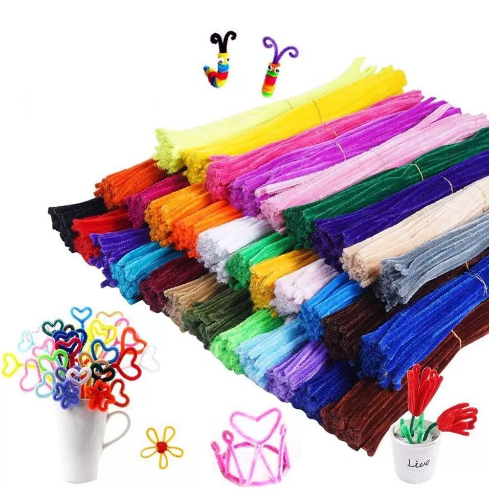 Set 500 Cành Kẽm Nhung Loại 1 Dày 7,5-8mm, Dày Mịn Nhiều Màu Sắc, Làm Handmade, Làm Hoa, Làm Búp Bê DUHA 005