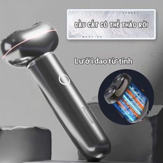 Máy cạo râu Rewell T5, lưỡi kép từ tính, tự mài, chống nước IPX7