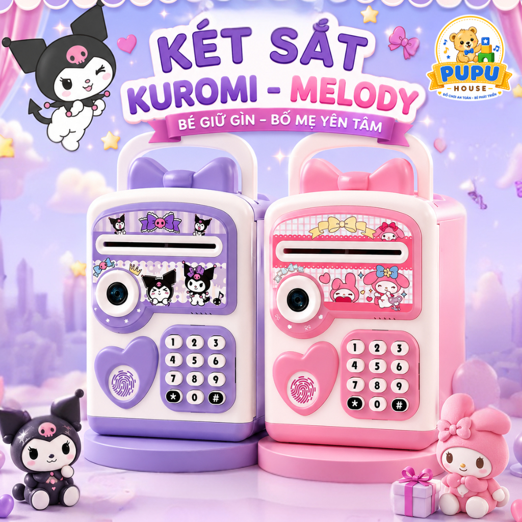 Két Sắt Mini Thông Minh Vân Tay Két Sắt Mini Cho Bé Vân Tay Két Mini Đựng Tiền Két Sắt Điện Tử Giá Rẻ- PUPU HOUSE