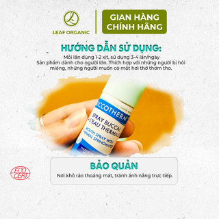 Xịt Thơm Miệng Hữu Cơ Buccotherm 15ml Kháng Khuẩn Ngừa Mảng Bám Giúp Hơi Thở Thơm Mát Tức Thì - Natural Market