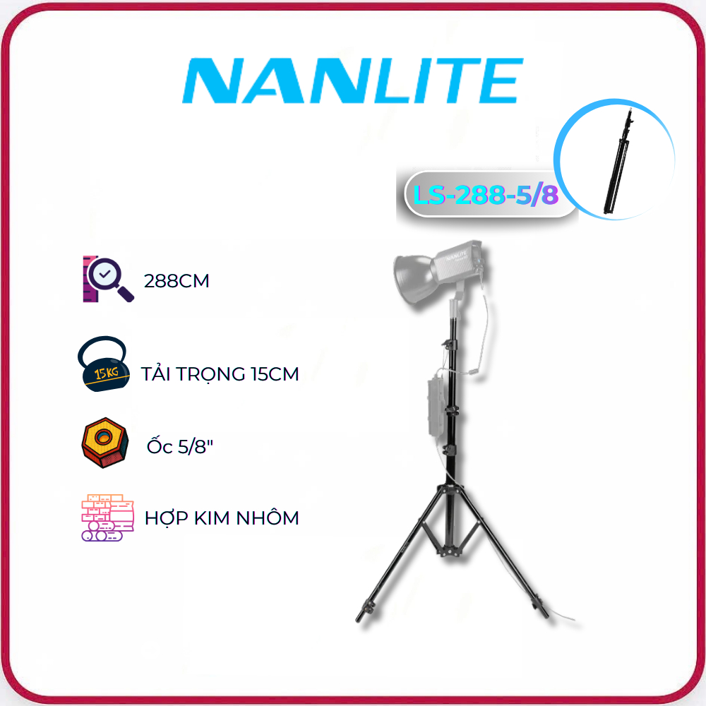 Chân đèn NANLITE LS-288-5/8