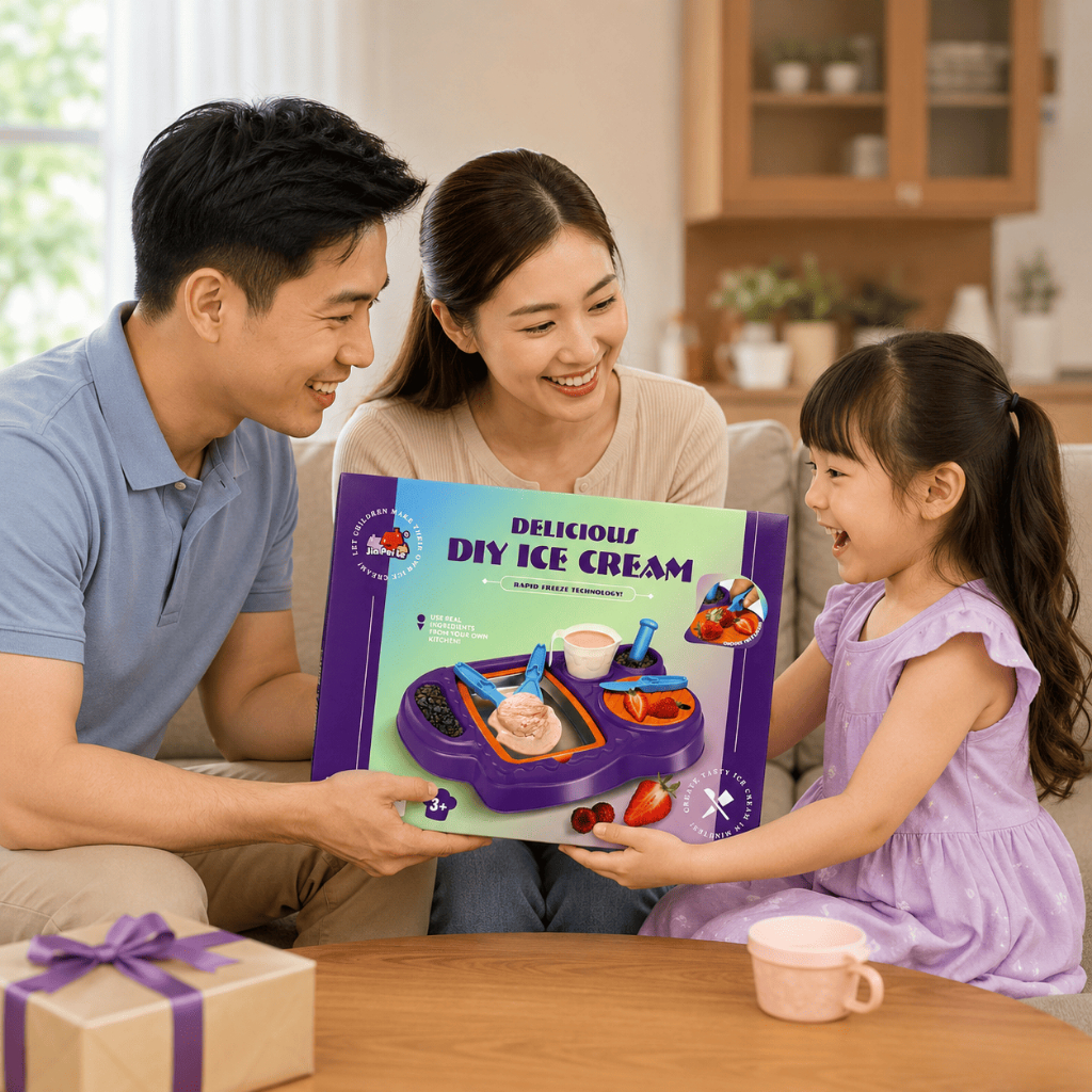 Bộ Làm Kem Cuộn DIY Cho Bé - Đồ Chơi Làm Kem Handmade Mini Đồ Chơi Nấu Ăn Sáng Tạo