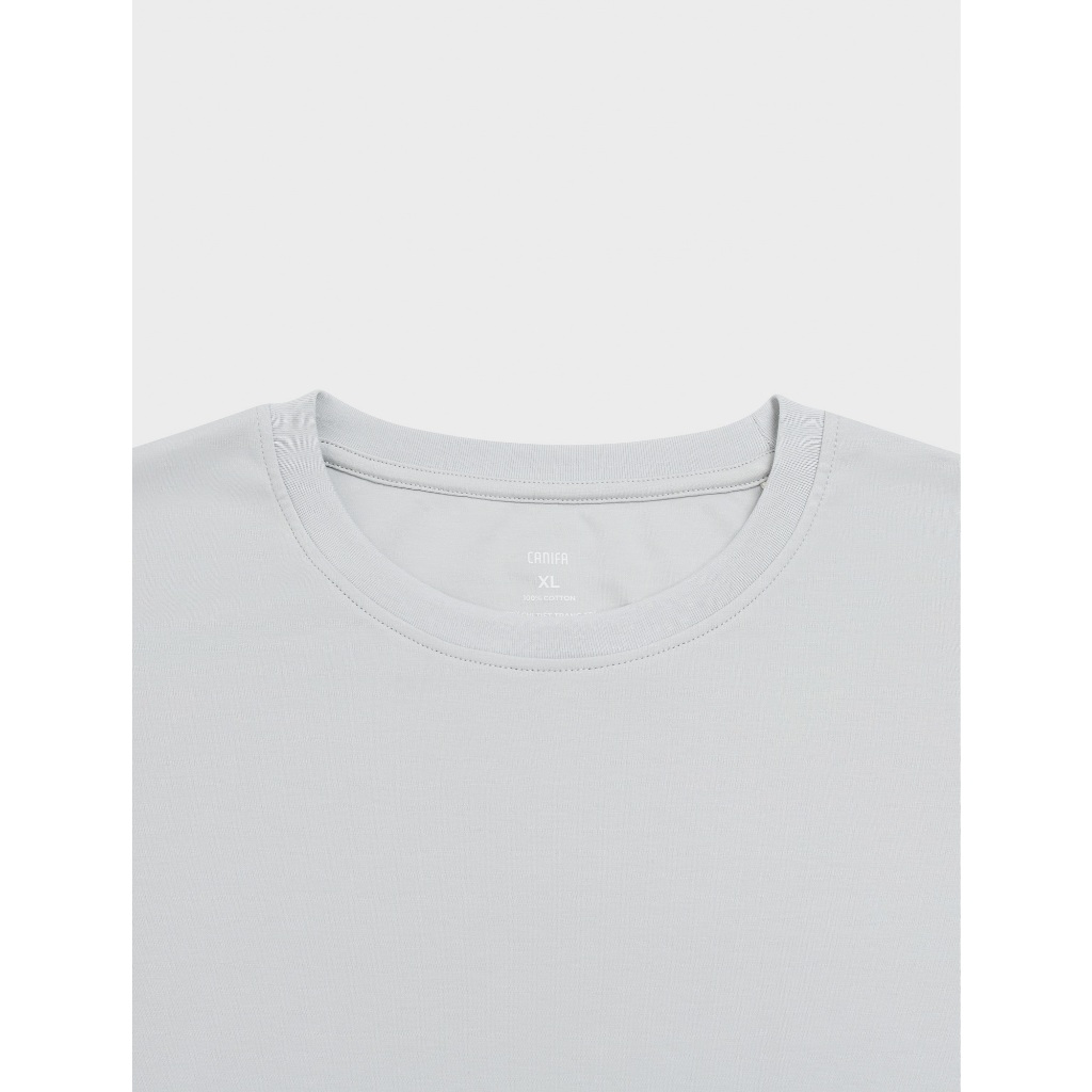 Áo phông nam premium CANIFA áo thun chất cotton cao cấp dáng rộng basic 8TS26A003