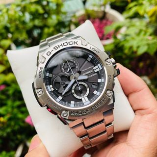 Đồng Hồ Nam Dây Thép Casio G-Shock G-Steel GST-B100D-1A Bluetooth | Năng Lượng Mặt Trời | GST-B100D-1ADR