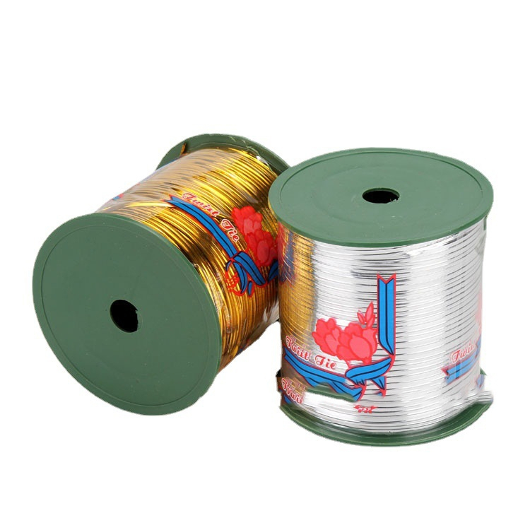 Cuộn Kẽm Kim Tuyến, Cuộn Dài Nặng 500g – Cuộn Dây Thiếc 4 Màu, Buộc Lan, Trang Trí, Handmade, 𝐃𝐈𝐘 DUHA 013