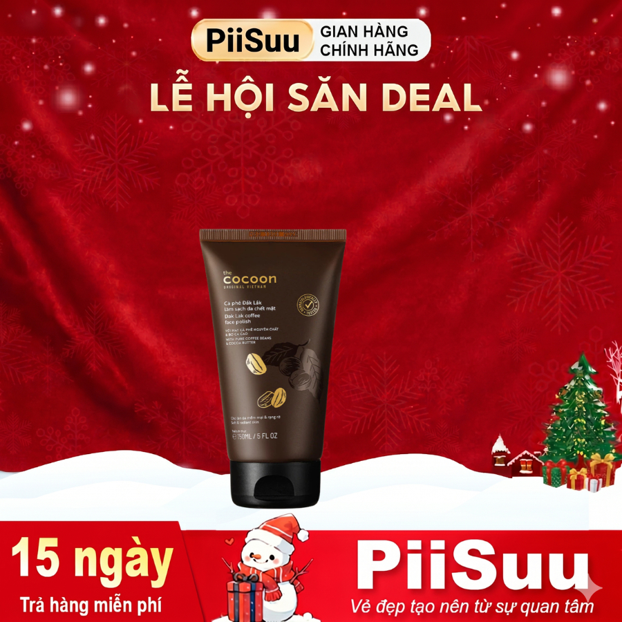 [DAILY] Tẩy Tế Bào Chết Da Mặt Cocoon Cà Phê Đắk Lắk 150ml Hasaki Sản phẩm chính hãng