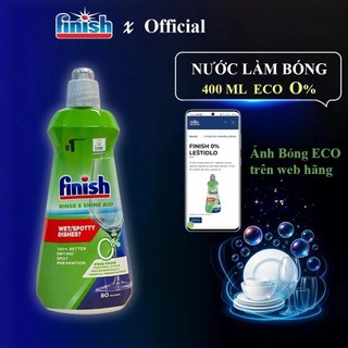 [FINISH] Nước Làm Bóng Chén Bát Finish Rinse & Shine Aid - chai 400ML/ 800ML/ 400ML Eco 0%