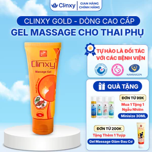 Gel Massage Cho Thai Phụ Giảm Đau Mỏi, Làm Ấm Cơ Thể – Clinxy Gold Massage Gel (50g)