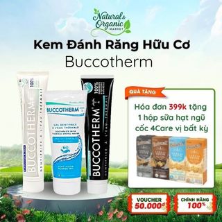 Kem Đánh Răng Hữu Cơ Trắng Răng Vị Bạc Hà Buccotherm 75ml Làm Sáng Men Răng Kháng Khuẩn Ngừa Sâu Răng - Natural Market