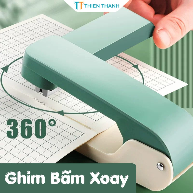 Ghim Bấm Xoay Chiều 360 Độ Tiện Lợi Cho Học Sinh, Máy Dập Ghim Đa Chức Năng Dụng Cụ Trong Văn Phòng