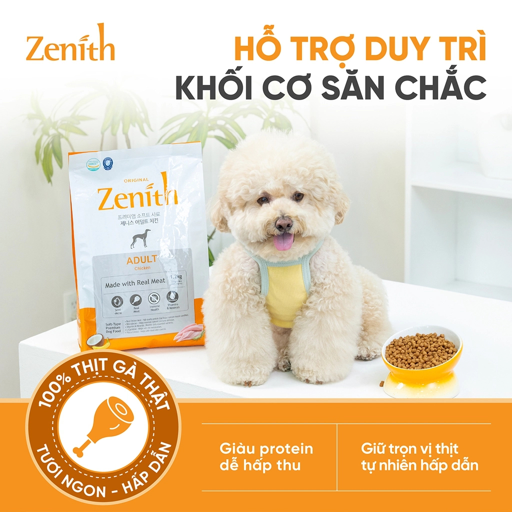 Hạt Mềm Cho Chó Trưởng Thành Zenith Hàn Quốc