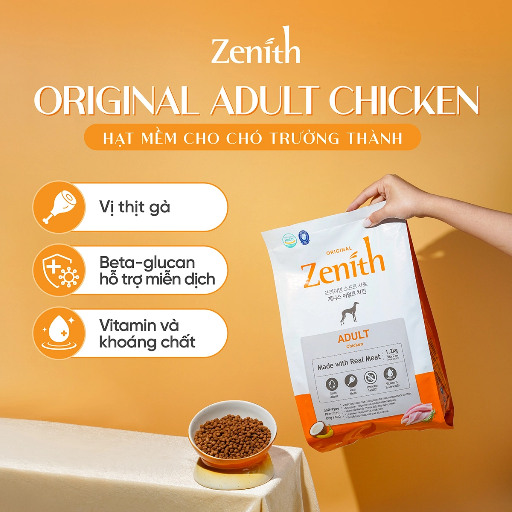 Hạt Mềm Cho Chó Trưởng Thành Zenith Hàn Quốc