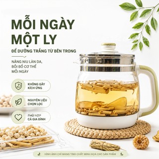 Trà Trắng Da Bạch Ngọc - Bí Kíp Hỗ Trợ Sáng Da, Tan Nám, Mờ Thâm, Giảm Mụn, Tự Tin Mặt Mộc - Lãn Ông