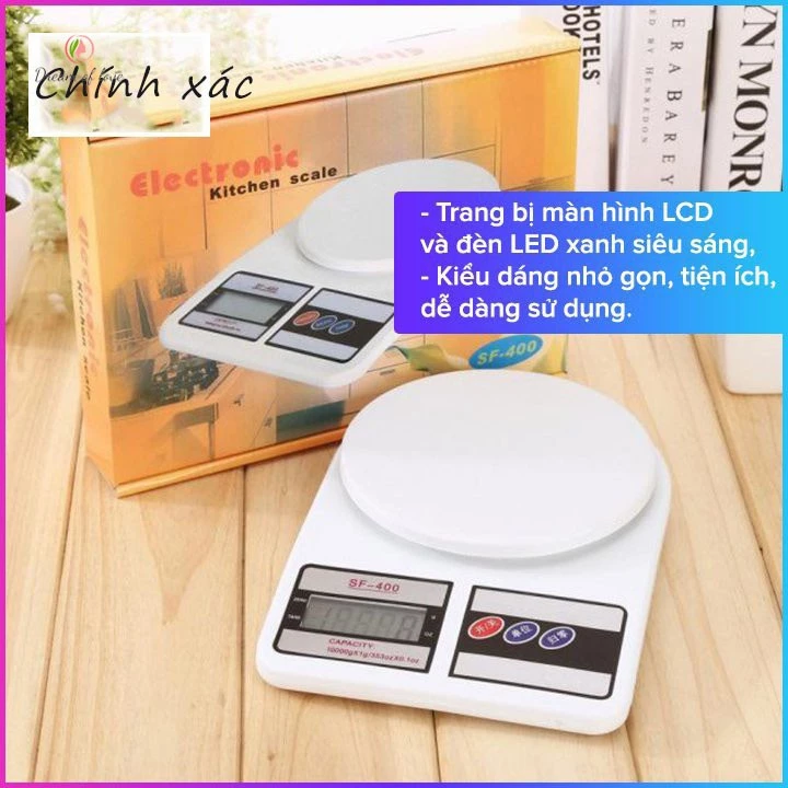 Cân tiểu ly DREAMOFLOVE, cân nhà bếp điện tử màn hình LCD đèn nền