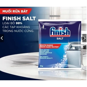 Muối rửa bát Finish 1/2/4 kg nhập khẩu Đức - Muối Finish cho máy rửa chén giúp làm mềm nước