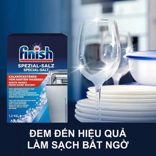 [FINISH] Muối rửa bát Finish 1/2/4 kg nhập khẩu Đức - Muối Finish cho máy rửa chén giúp làm mềm nước