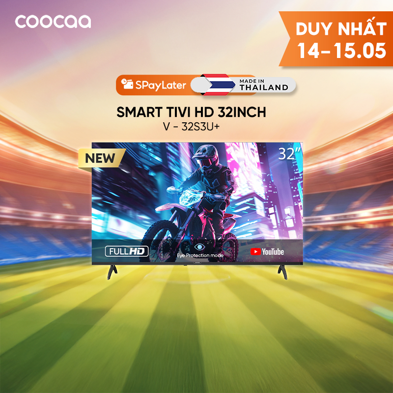 Smart TV HD Coocaa 32 Inch Wifi - Model 32S3U+