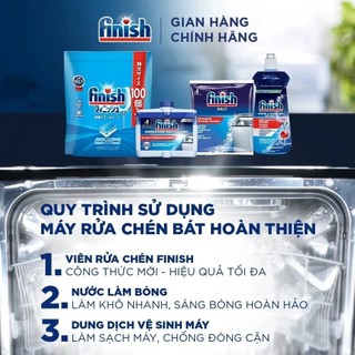 [FINISH] Viên rửa bát Finish power cube hàng Nhật- Viên rửa chén 2 in1 siêu tiết kiệm túi 100 viên