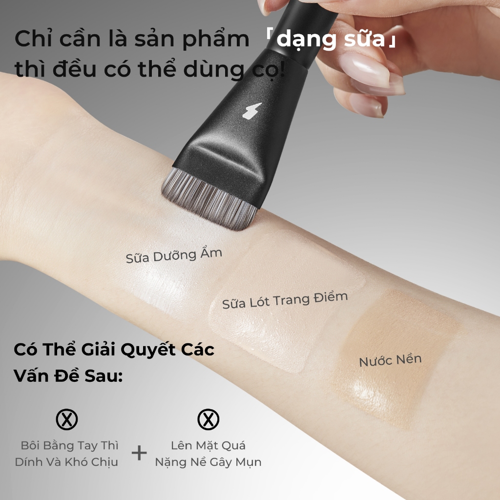 Cọ Tán Nền BLJ Cọ Trang Điểm Chuyên Dụng Đầu Phẳng Tán Nền Mịn, Không Vết, Che Phủ Tự Nhiên