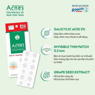 Miếng Dán Mụn Acnes Clear Patch Giúp Giảm Mụn Sưng 24 Miếng