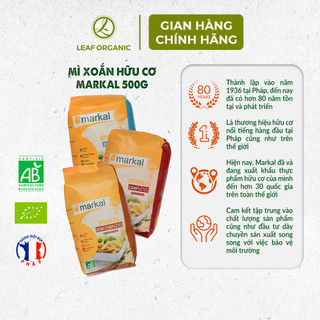 Mì Xoắn Trắng Hữu Cơ Markal 500g - Chuẩn Vị Pháp, Thấm Sốt Cực Đỉnh, An Toàn - Natural Market